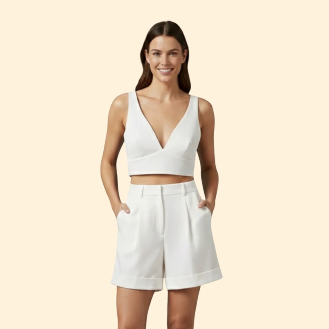 Women’s Summer Set with High-Waist Shorts - Image 11