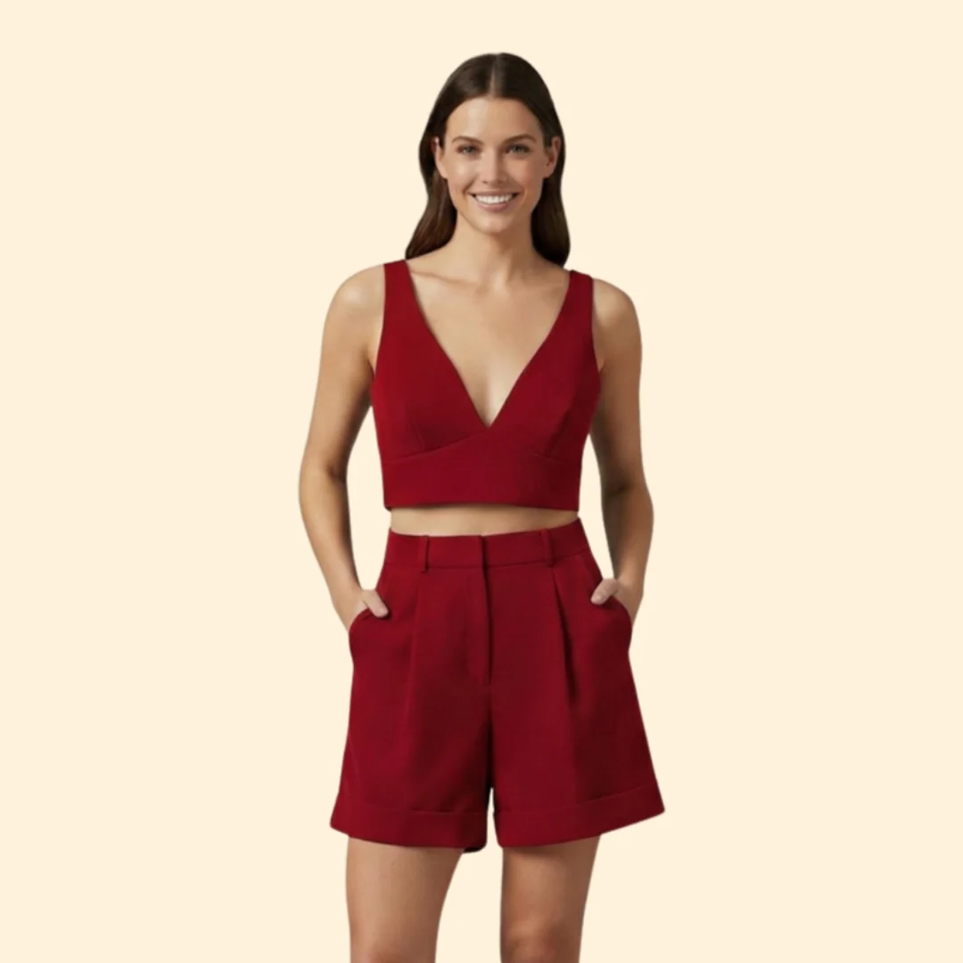 Women’s Summer Set with High-Waist Shorts - Image 9