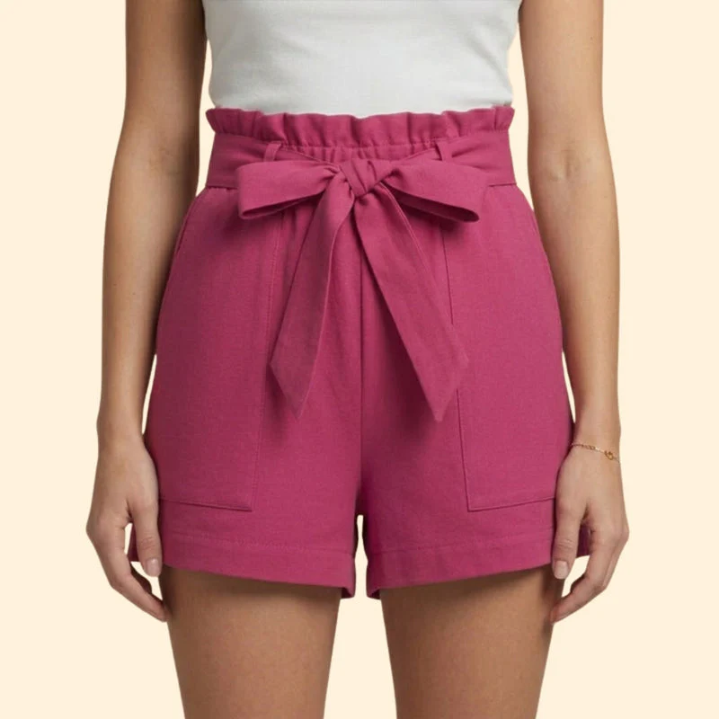 Women’s Summer Shorts with Ruffled Waistband - Image 11