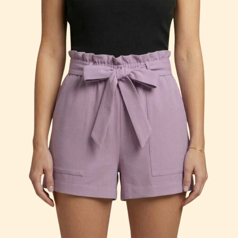 Women’s Summer Shorts with Ruffled Waistband - Image 12