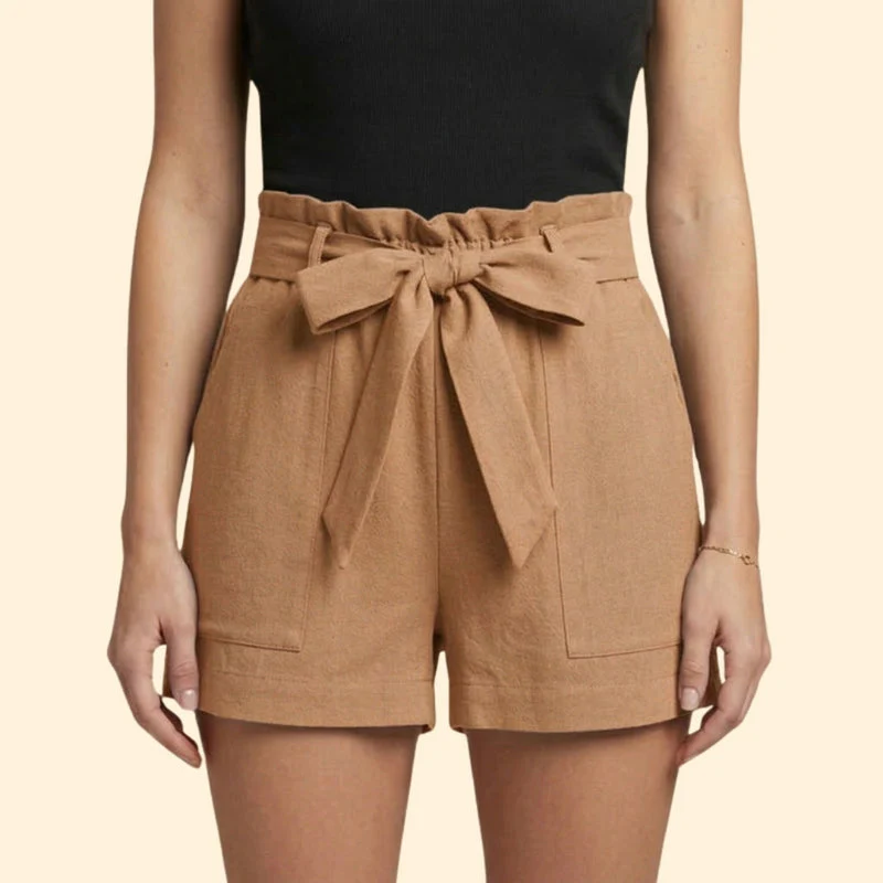 Women’s Summer Shorts with Ruffled Waistband - Image 14
