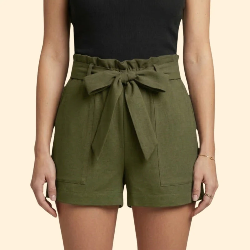 Women’s Summer Shorts with Ruffled Waistband - Image 15