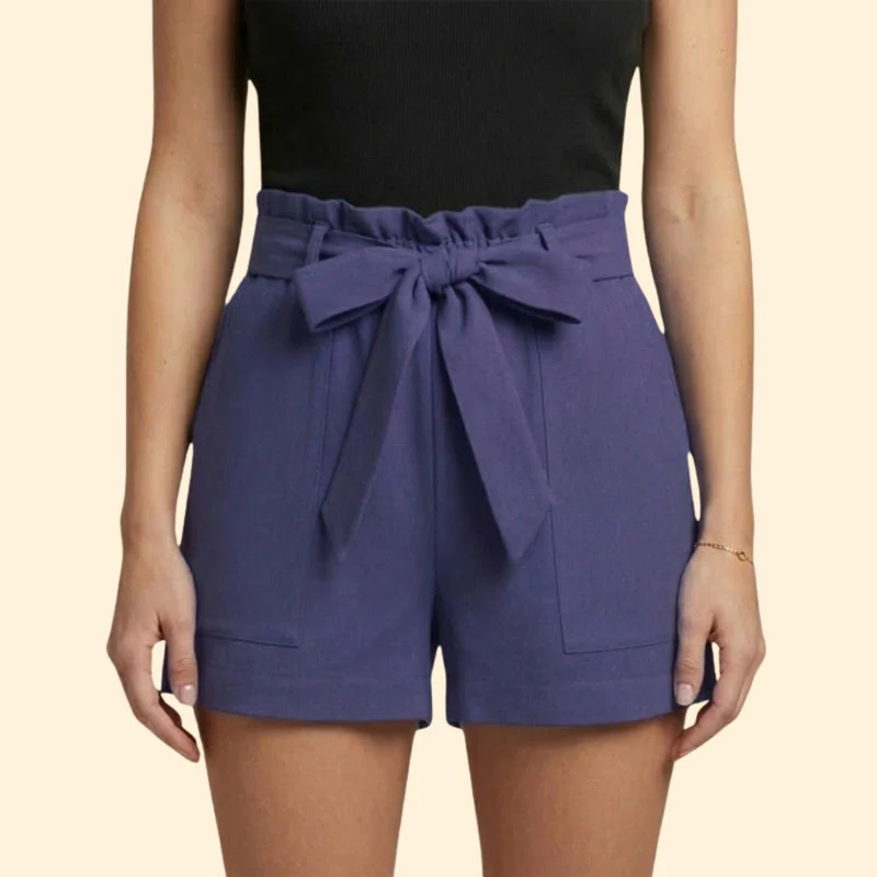 Women’s Summer Shorts with Ruffled Waistband - Image 16