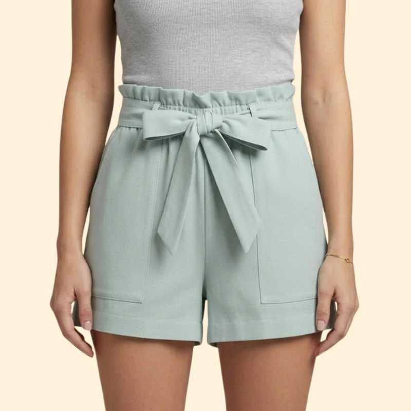Women’s Summer Shorts with Ruffled Waistband - Image 18