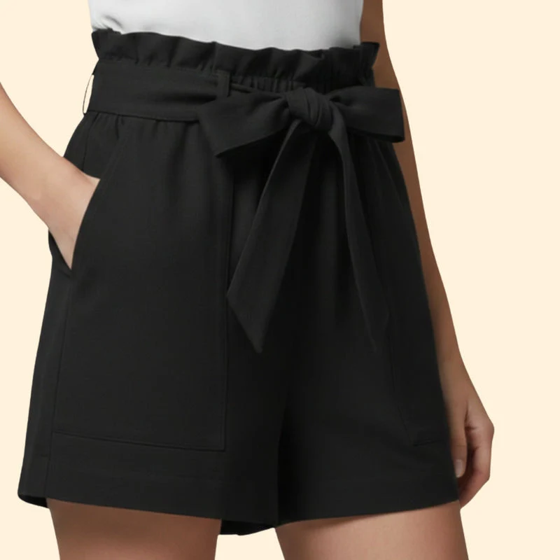 Women’s Summer Shorts with Ruffled Waistband - Image 5