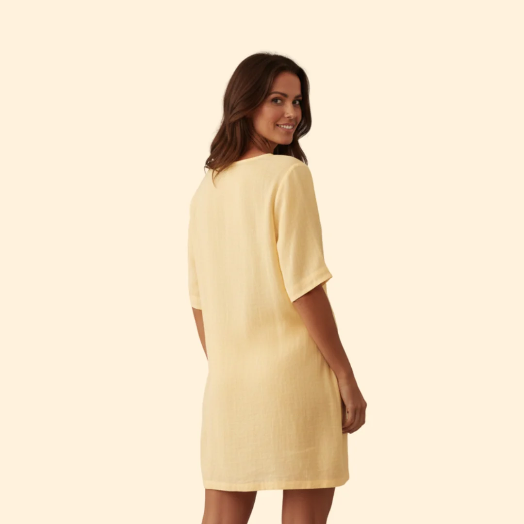 Women’s Summer Tunic with Button Front - Image 3