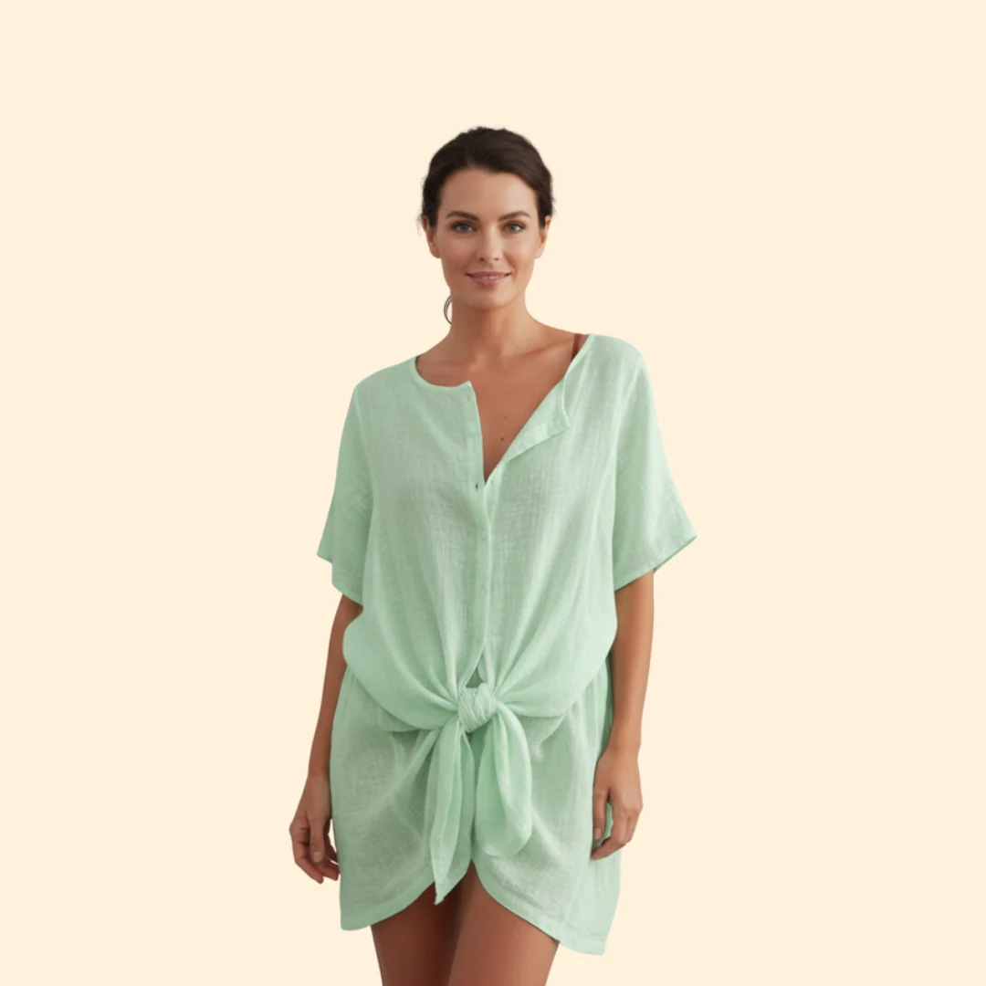 Women’s Summer Tunic with Button Front - Image 6