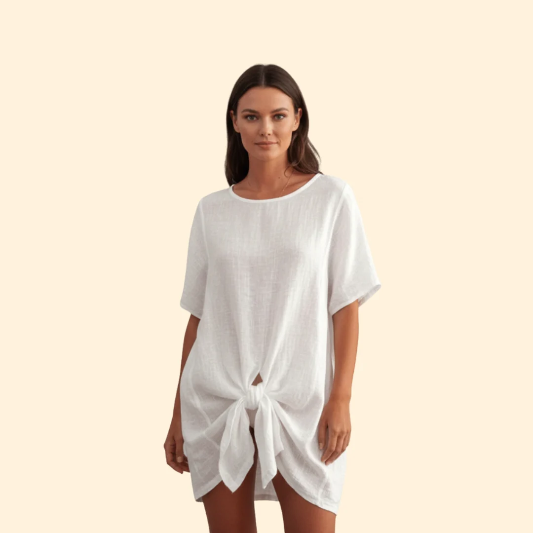 Women’s Summer Tunic with Button Front - Image 7