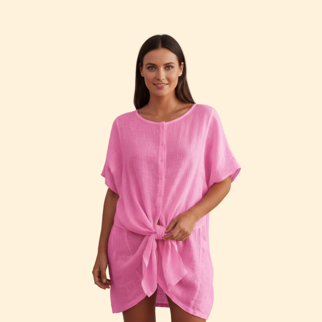 Women’s Summer Tunic with Button Front - Image 8