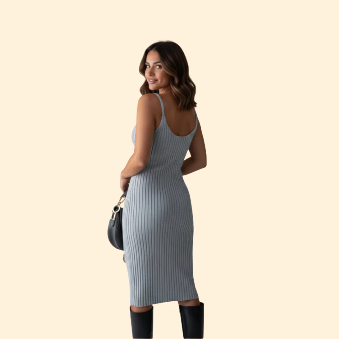 Women’s Sweater Dress with Fitted Silhouette - Image 5