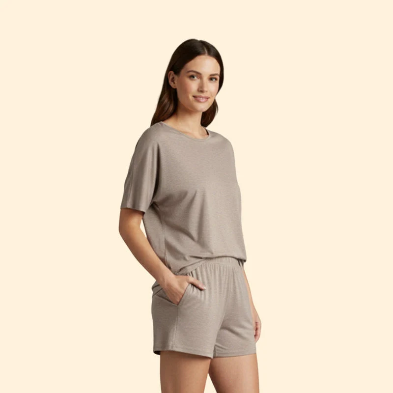 Women’s T-Shirt and Shorts Set with Side Knot - Image 5