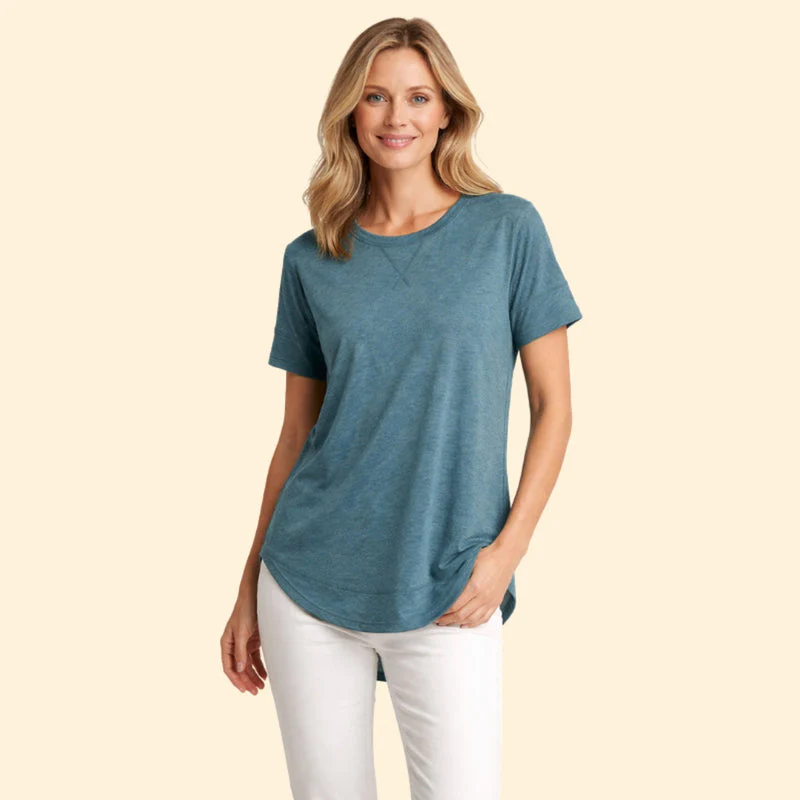 Women's T-Shirt with Drop Shoulders - Image 2