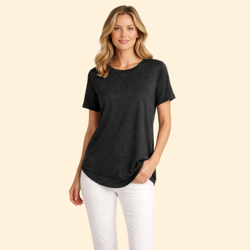 Women's T-Shirt with Drop Shoulders - Image 7