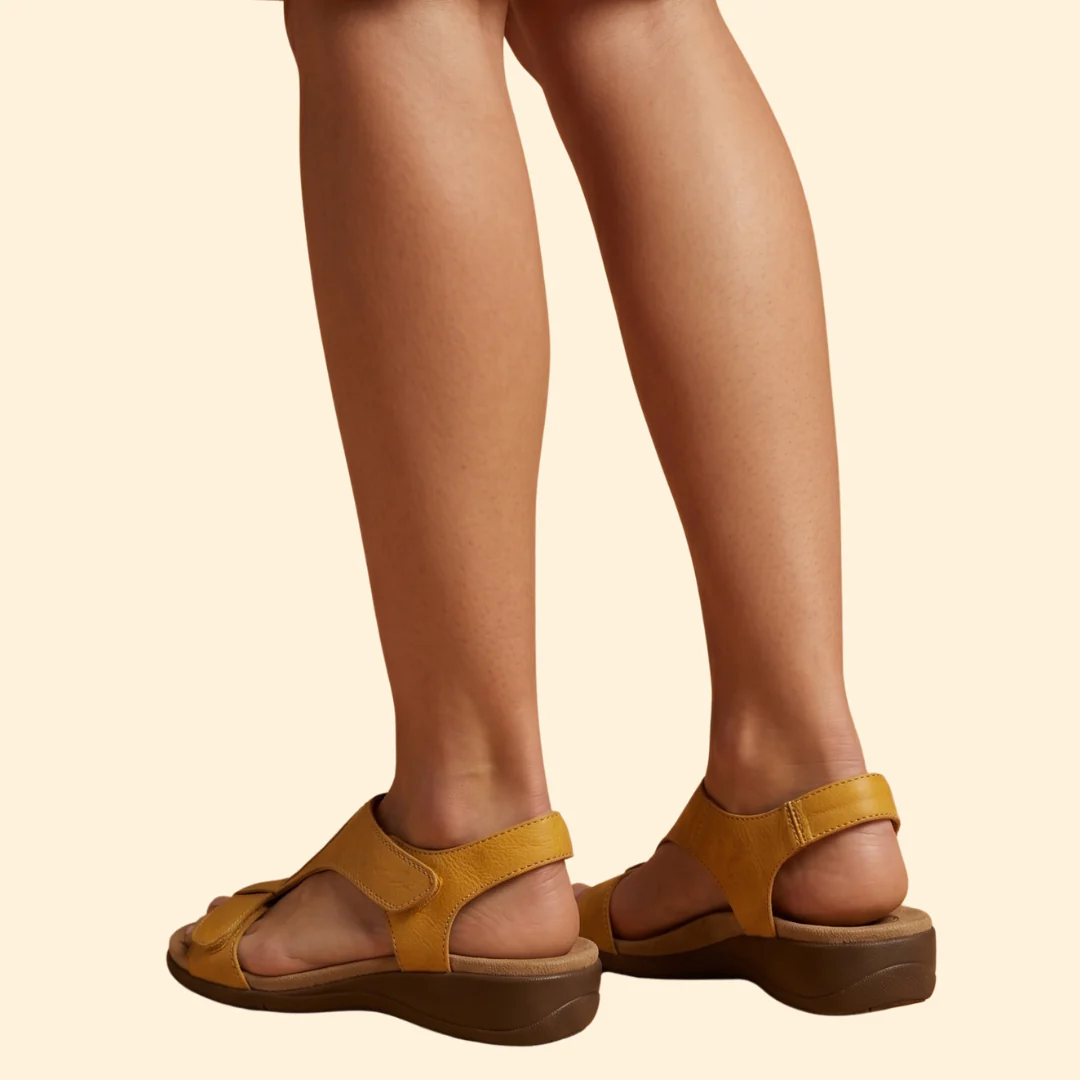 Women's T-Strap Sandals with Padding - Image 4