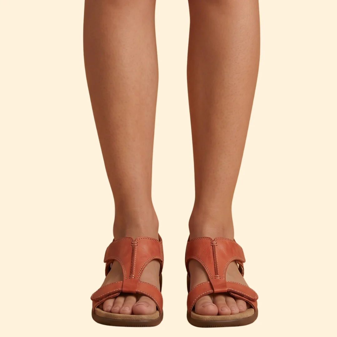 Women's T-Strap Sandals with Padding - Image 7