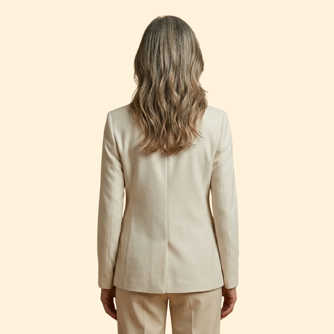 Women's Tailored Blazer Single-Button Closure - Image 4