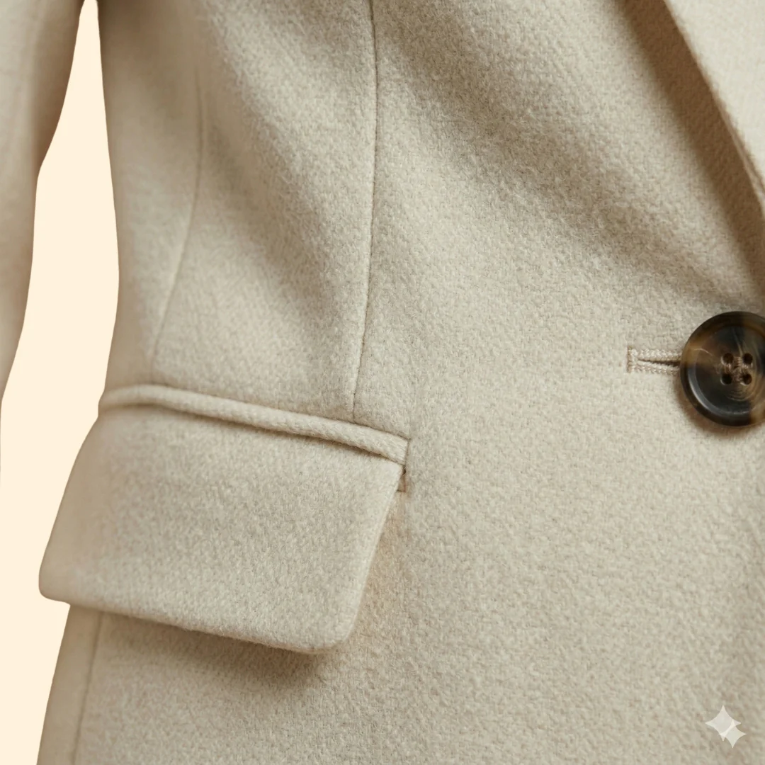 Women's Tailored Blazer Single-Button Closure - Image 5