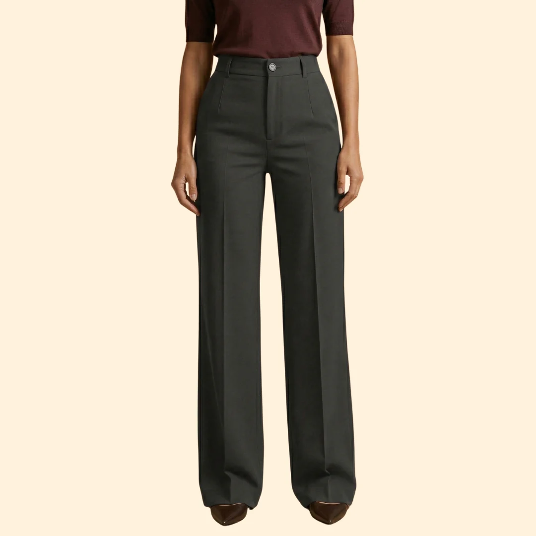 Women's Tailored Trousers with Stretch - Image 10