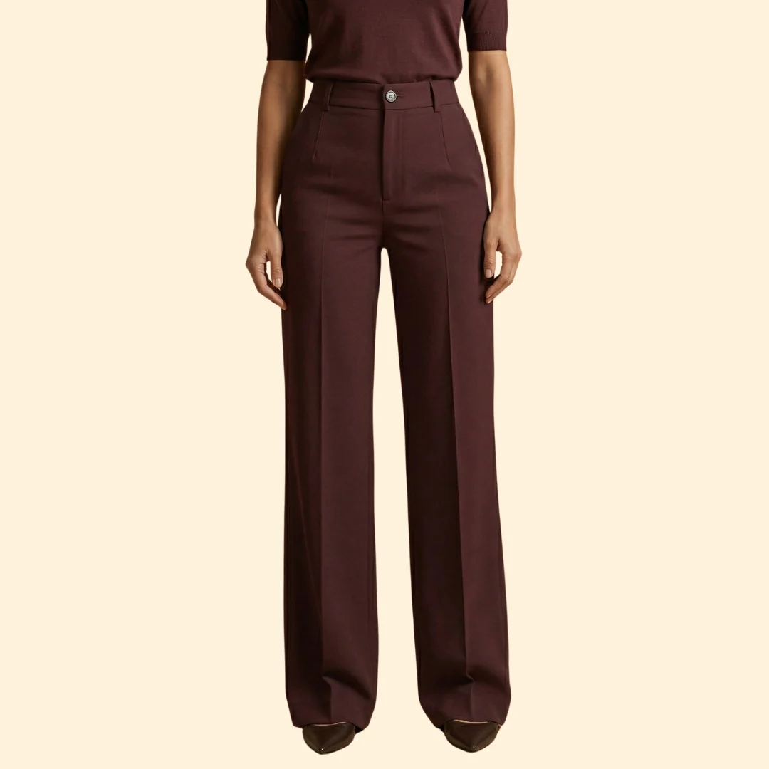 Women's Tailored Trousers with Stretch - Image 3