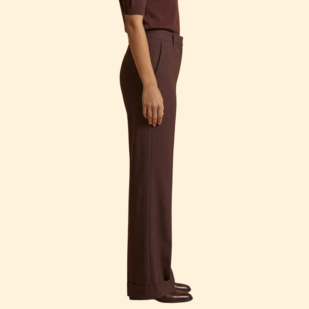 Women's Tailored Trousers with Stretch - Image 4