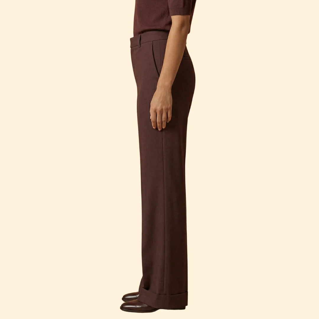 Women's Tailored Trousers with Stretch - Image 5