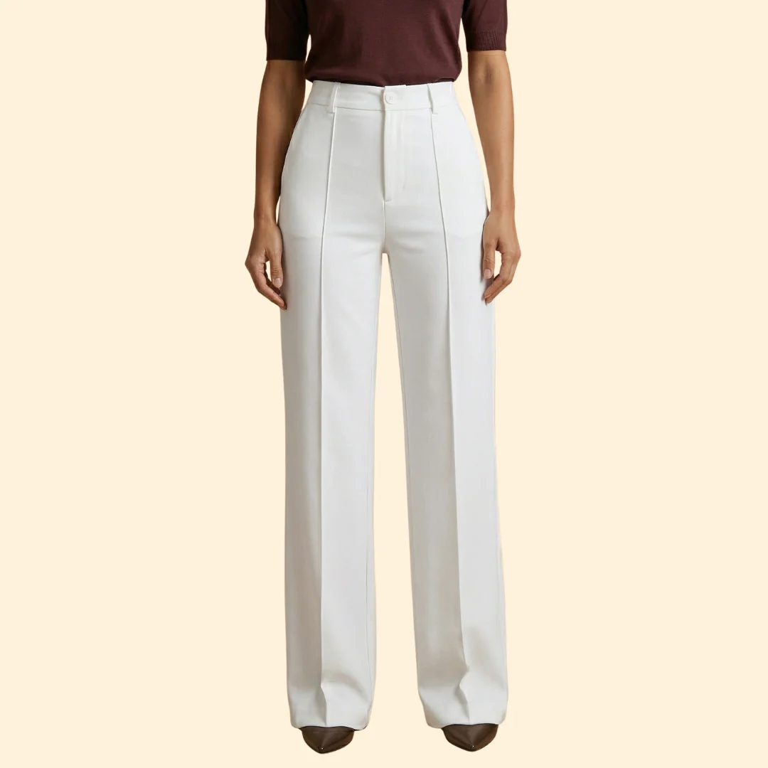 Women's Tailored Trousers with Stretch - Image 9