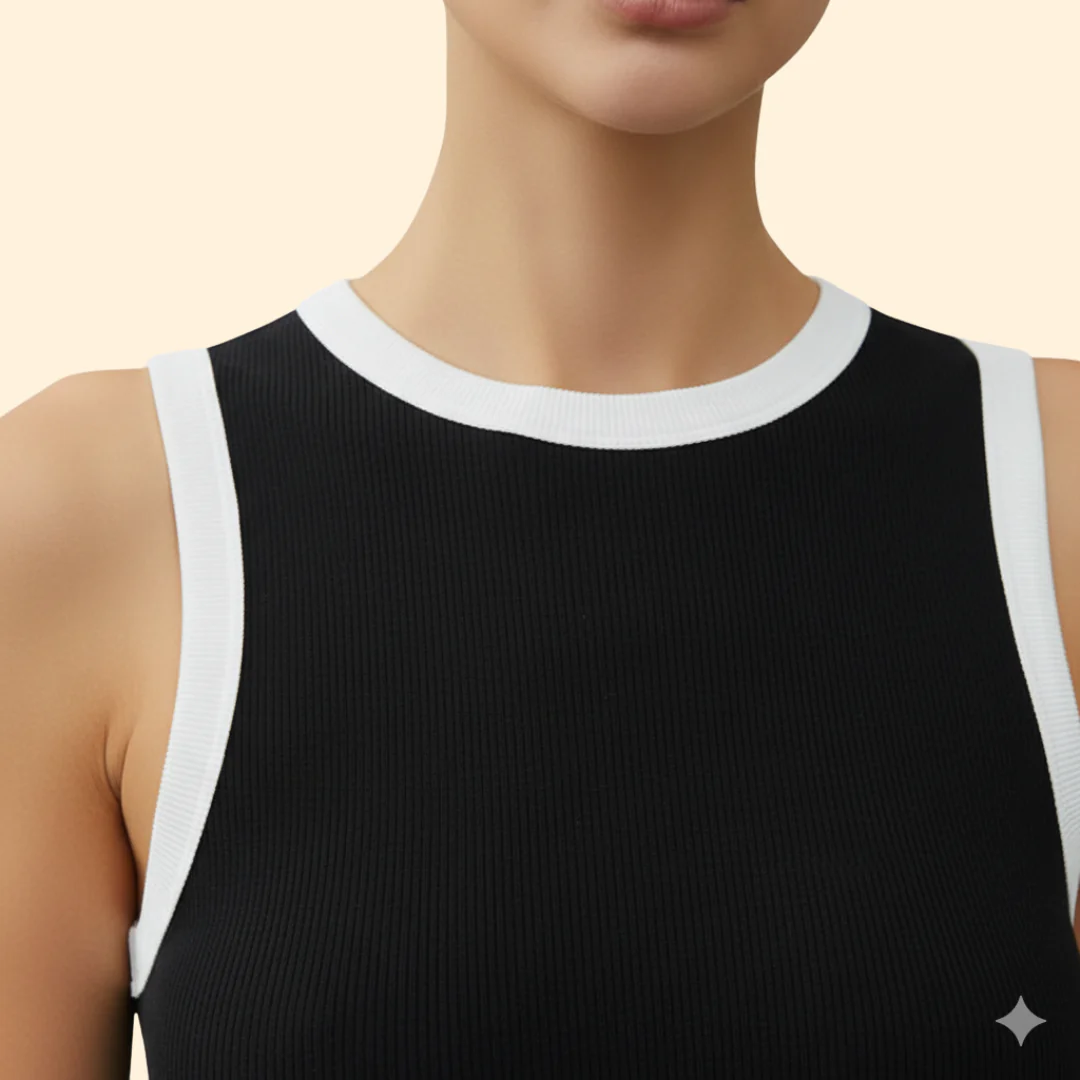 Women’s Tank Top with Two-Tone Trim - Image 5