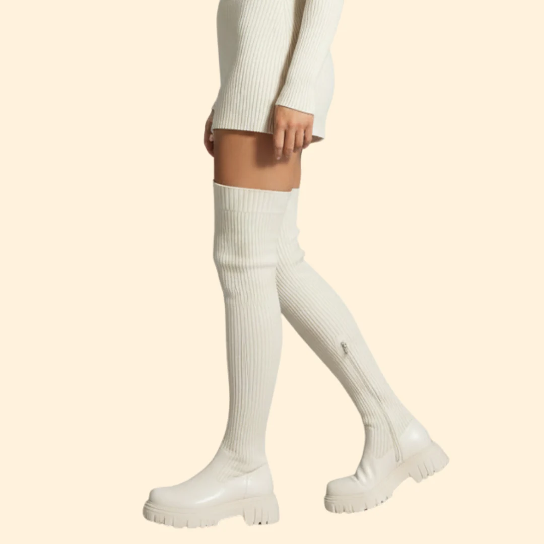 Women’s Thigh-High Boots with Slip-On Style - Image 4