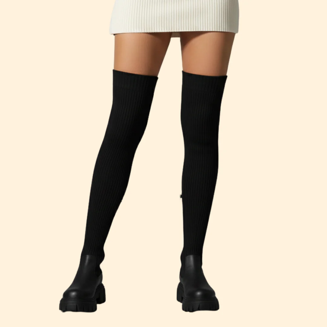 Women’s Thigh-High Boots with Slip-On Style - Image 6
