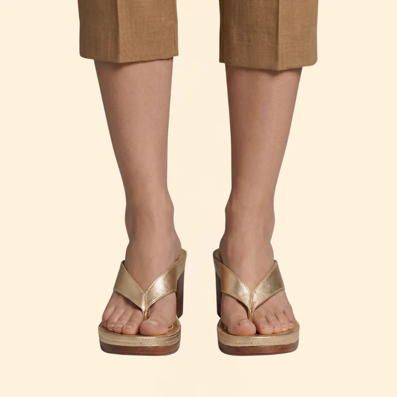 Women’s Thong Sandals with Block Heel - Image 7