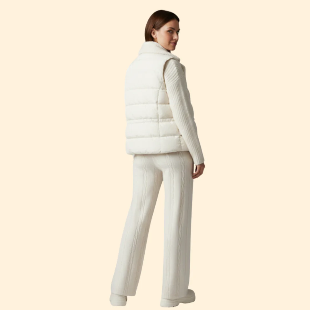 Women’s Three-Piece Set with Padded Vest - Image 4