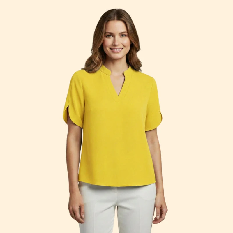 Women’s Top with V-Cut and Flowing Sleeves - Image 11