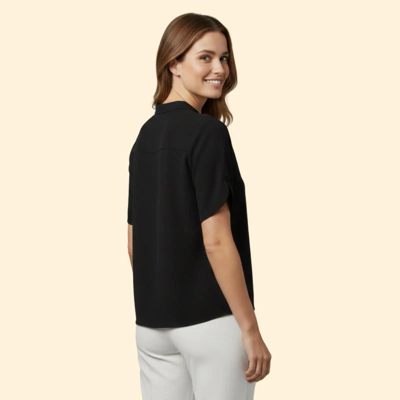 Women’s Top with V-Cut and Flowing Sleeves - Image 4