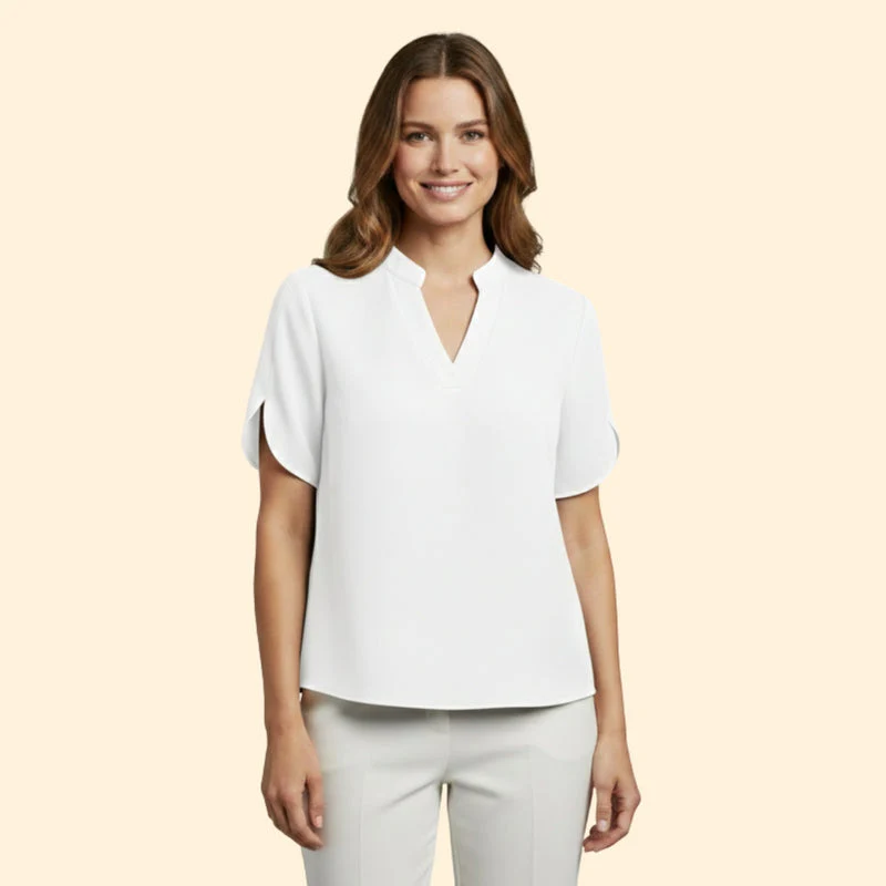 Women’s Top with V-Cut and Flowing Sleeves - Image 6