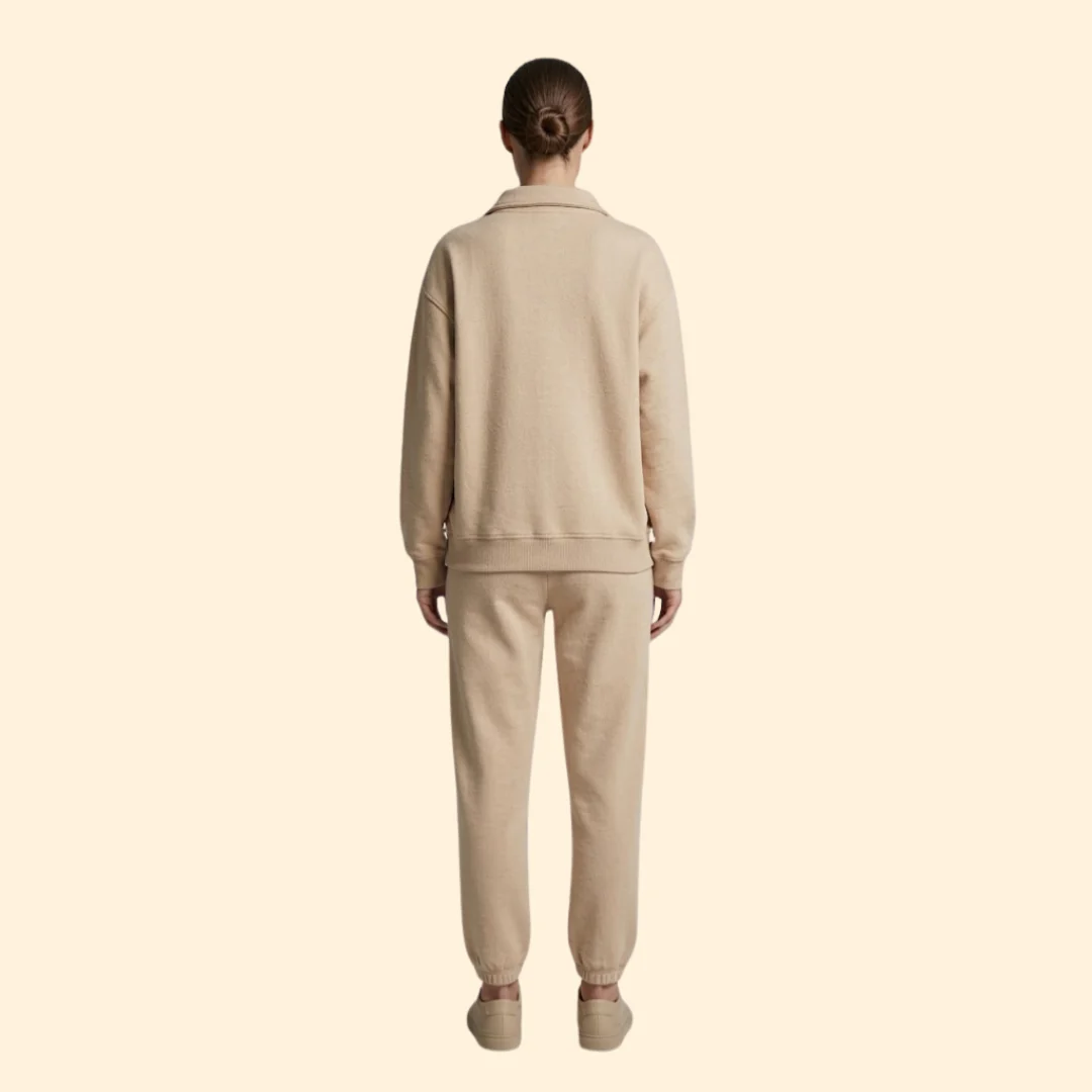 Women’s Tracksuit Set with Half-Zip Sweatshirt - Image 12
