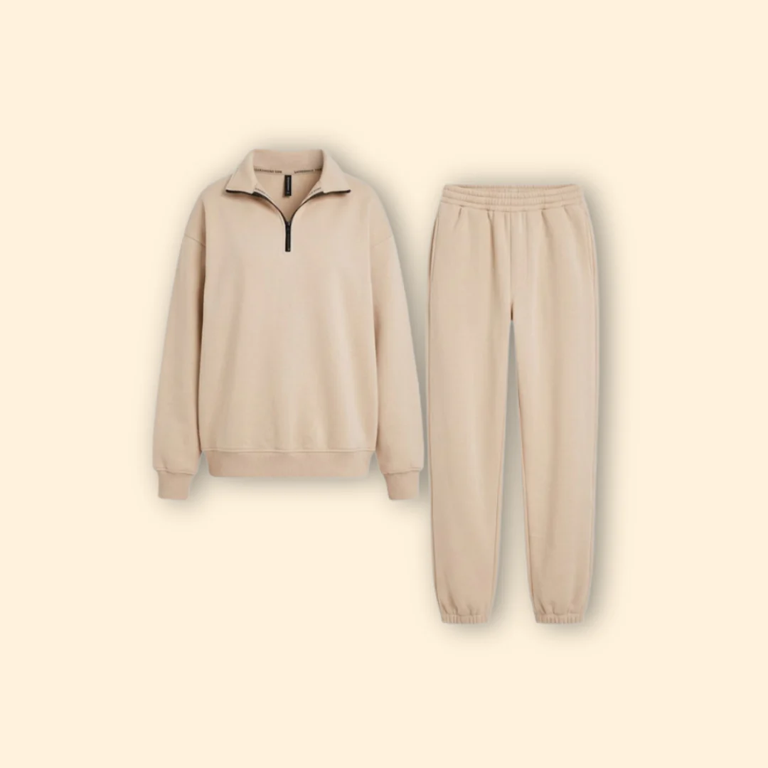 Women’s Tracksuit Set with Half-Zip Sweatshirt - Image 9