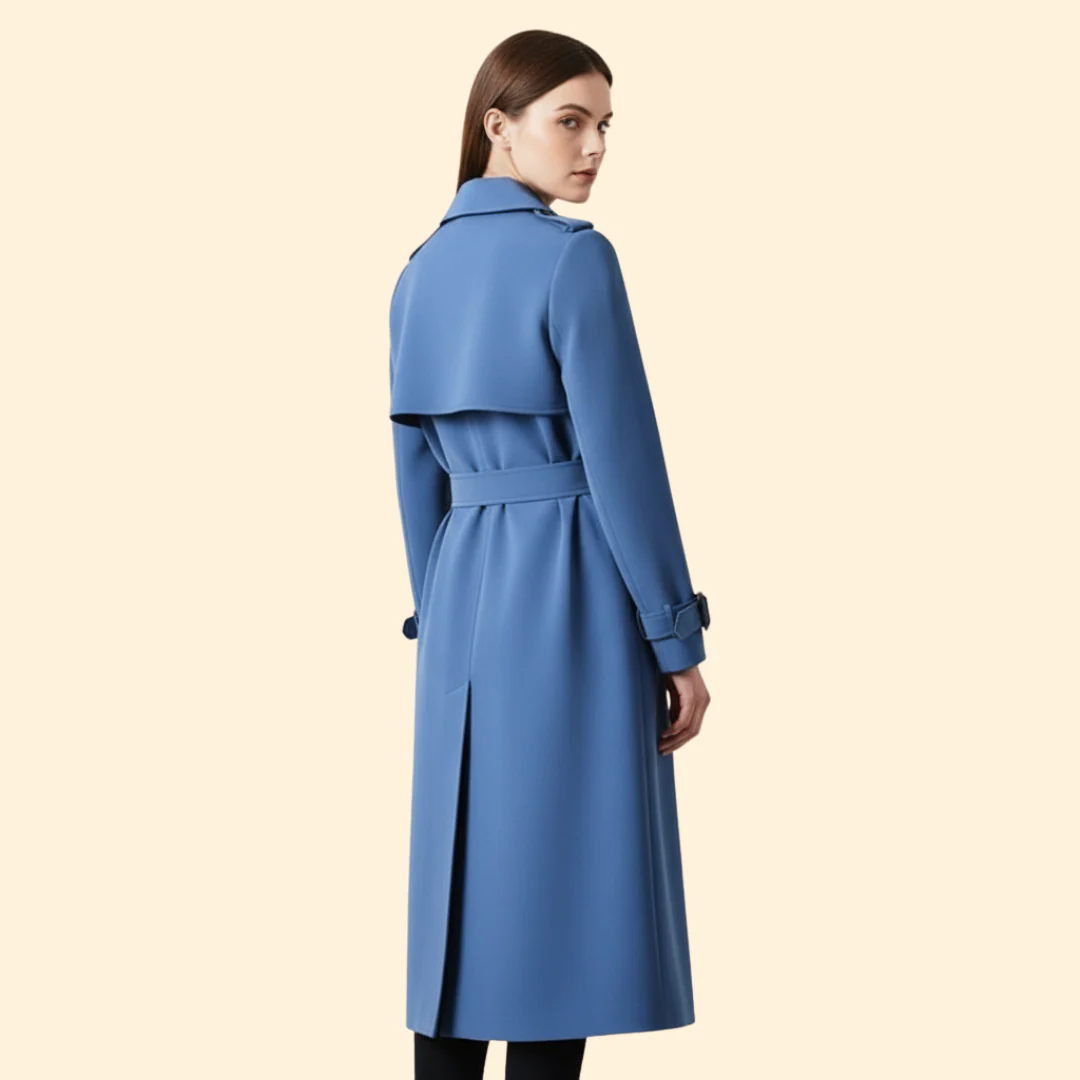 Women’s Trench Coat with Belted Waist - Image 3