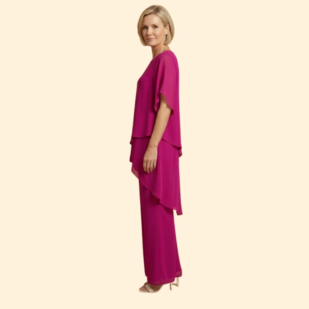Women’s Two-Piece Set with Asymmetric Tunic - Image 5
