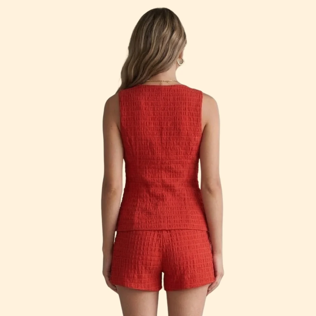 Women’s Two-Piece Set with Textured Top - Image 5