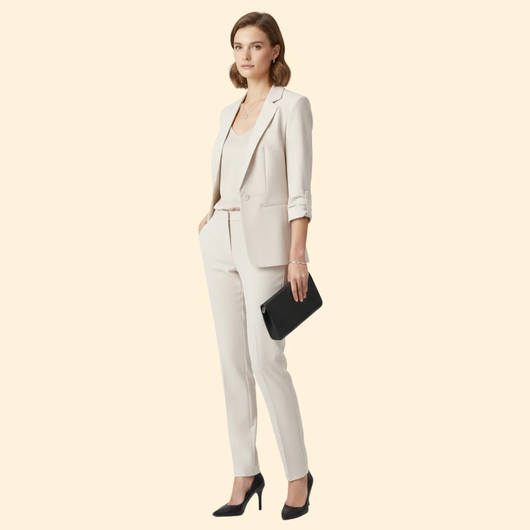 Women’s Two Piece Suit with Matching Trousers - Image 5