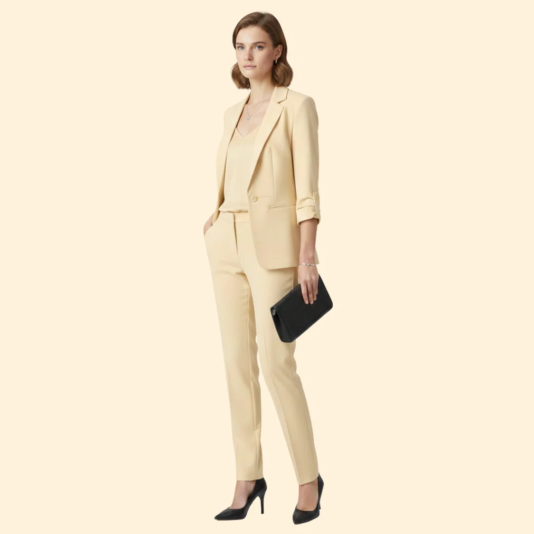 Women’s Two Piece Suit with Matching Trousers - Image 8