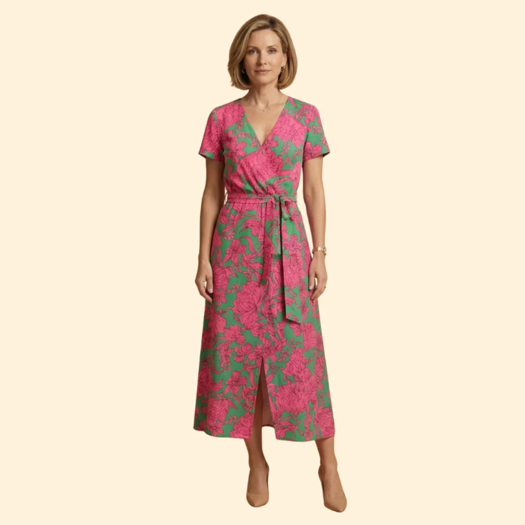 Women's V-Neck Dress Sleeveless - Image 11