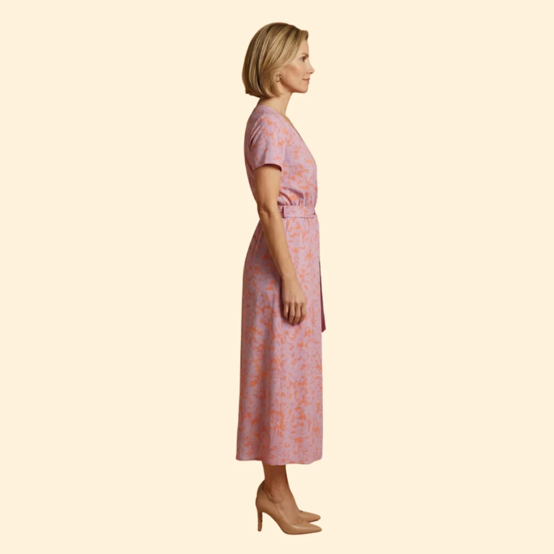 Women's V-Neck Dress Sleeveless - Image 3