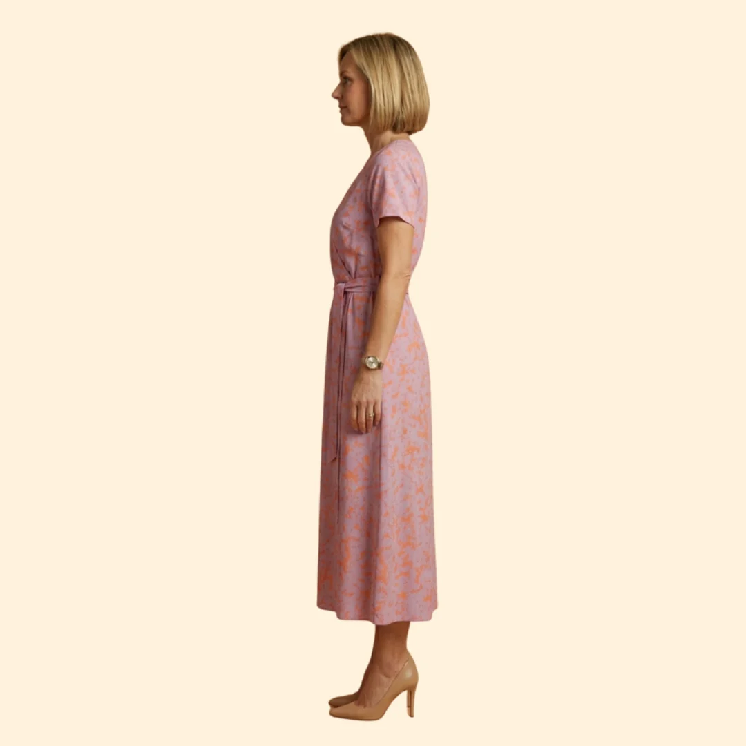 Women's V-Neck Dress Sleeveless - Image 4