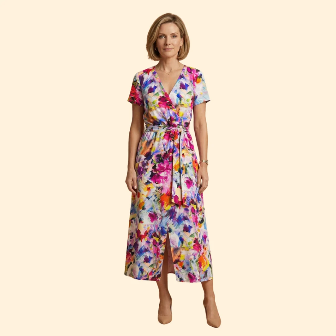 Women's V-Neck Dress Sleeveless - Image 9