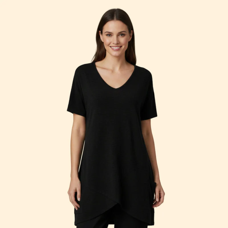 Women’s V-Neck T-Shirt with Pockets - Image 2