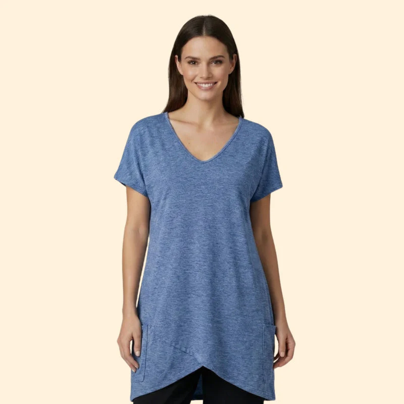 Women’s V-Neck T-Shirt with Pockets - Image 6