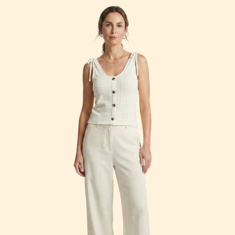 Women’s V-Neck Tank with Button Closure - Image 10