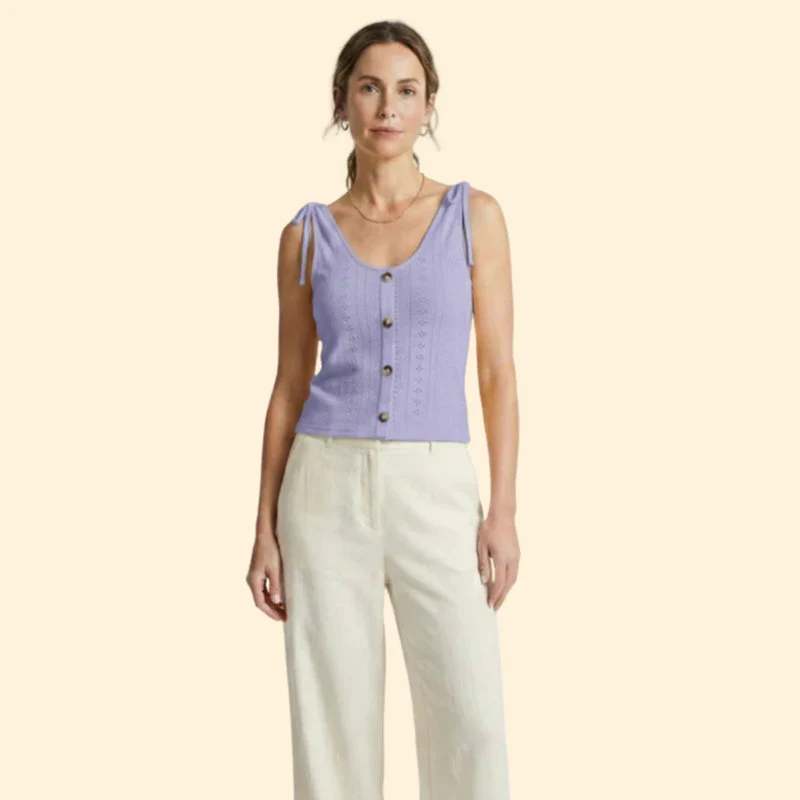 Women’s V-Neck Tank with Button Closure - Image 14
