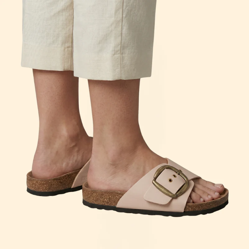 Women's Vintage Sandals with Buckle - Image 4